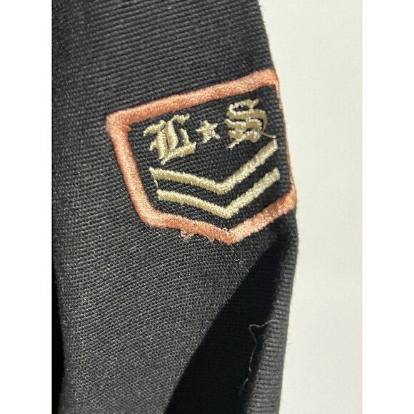 Love Stitch Woman’s Black Jean Jacket Blazer Size Small Embroidered Raw Hem NWT - Picture 5 of 12
